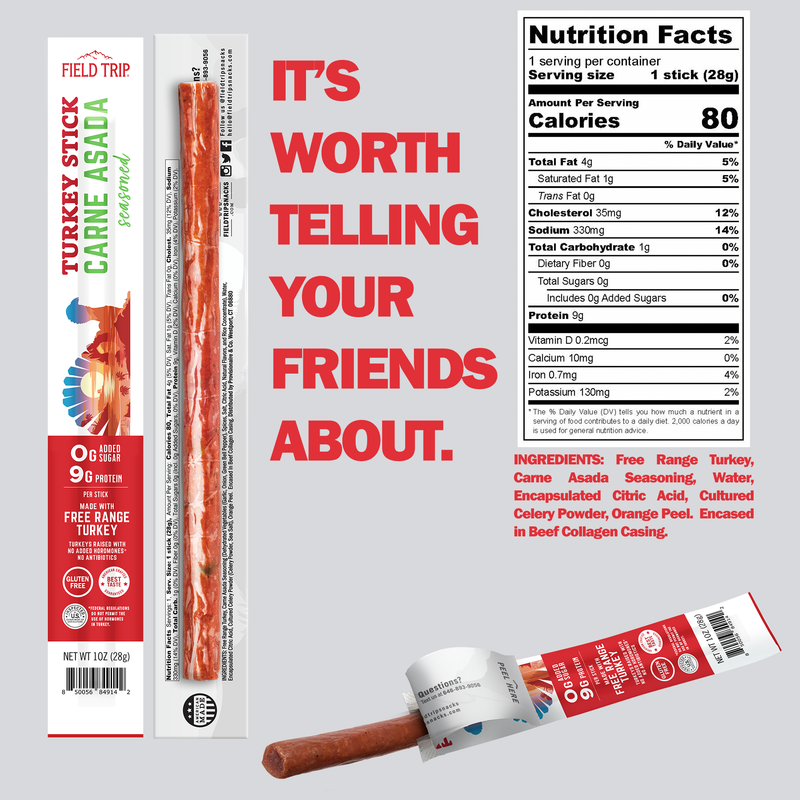 FIELD TRIP - Carne Asada Turkey Stick (1oz)