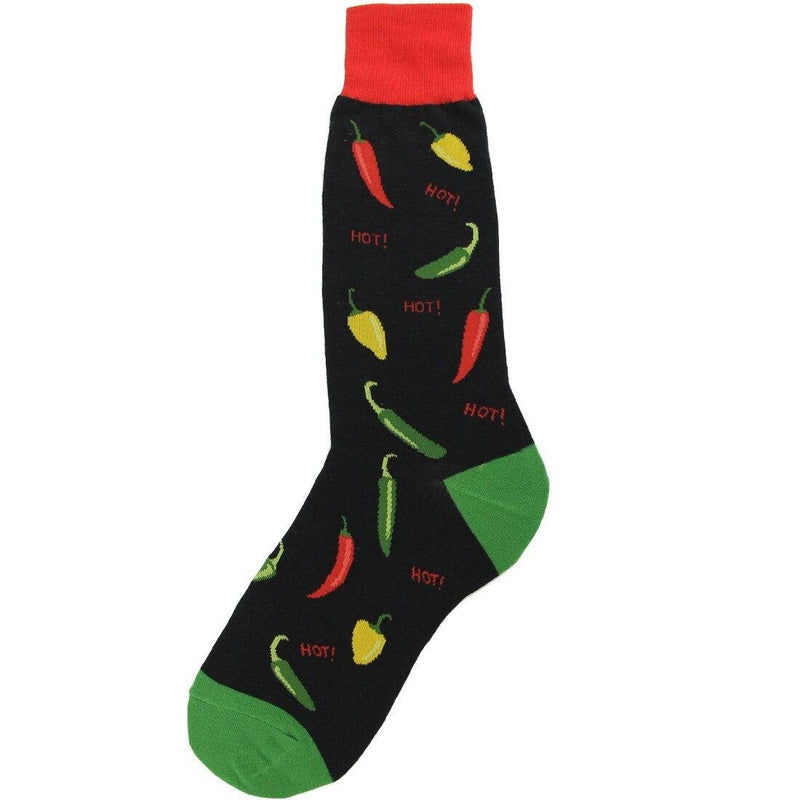 Men's Hot Peppers Socks - Foot Traffic Socks