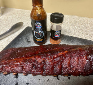 Rising Smoke Sauceworks - 12 oz Smoky's Barkin' Q Smoky Mesquite BBQ Sauce (half case)