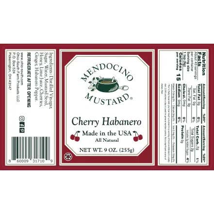 Mendocino Cherry Habanero Mustard