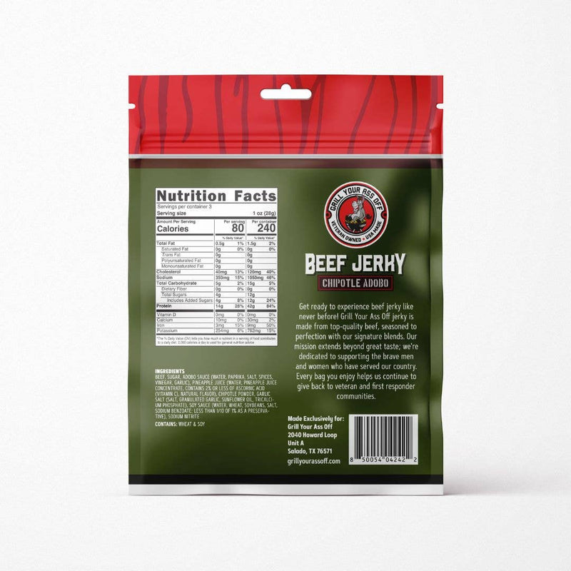 Chipotle Adobo Beef Jerky 3oz