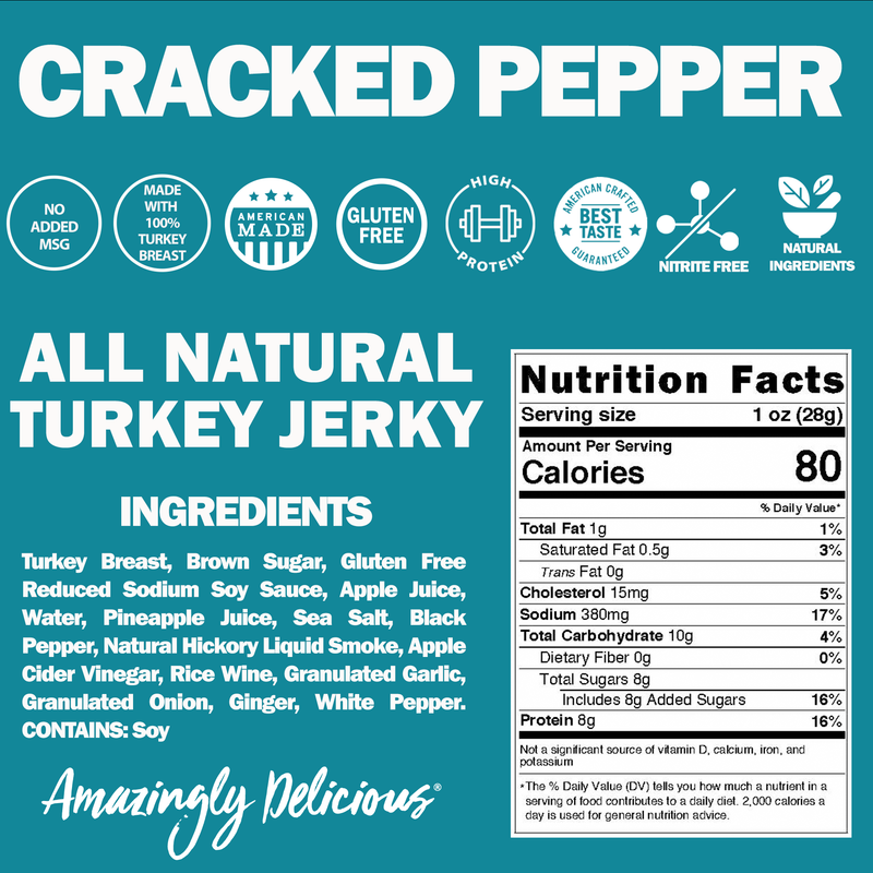 FIELD TRIP - Cracked Pepper Turkey Jerky (2.2oz)