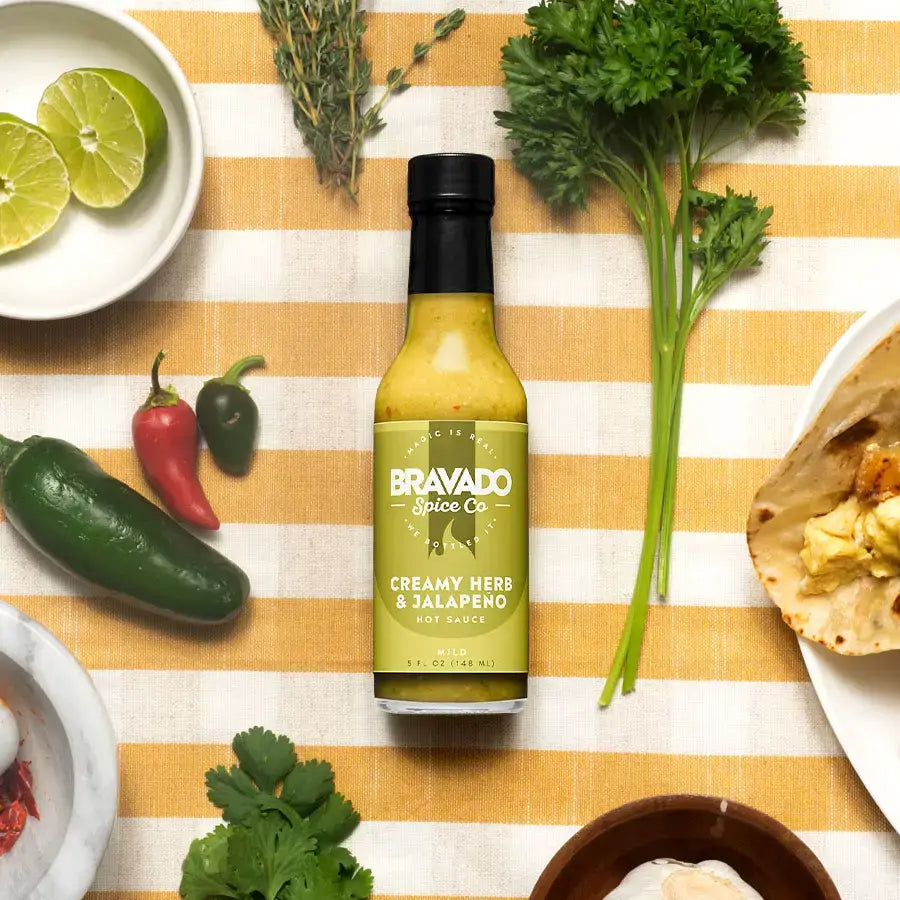 Creamy Herb & Jalapeño Hot Sauce