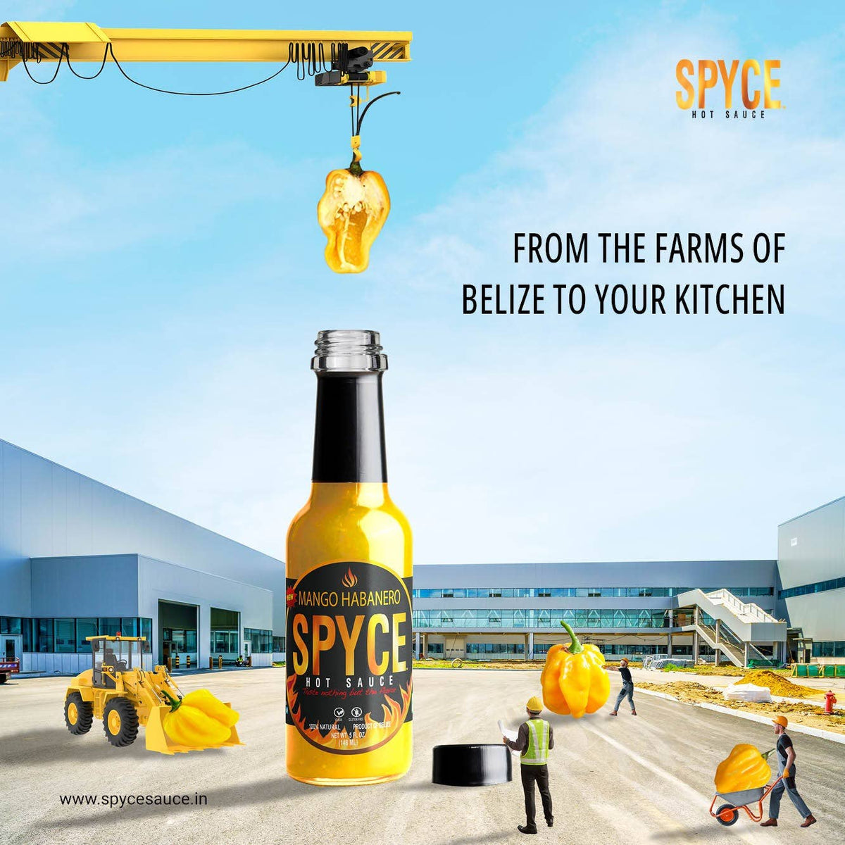 Spyce Sauce - Mango Habanero: 5 oz