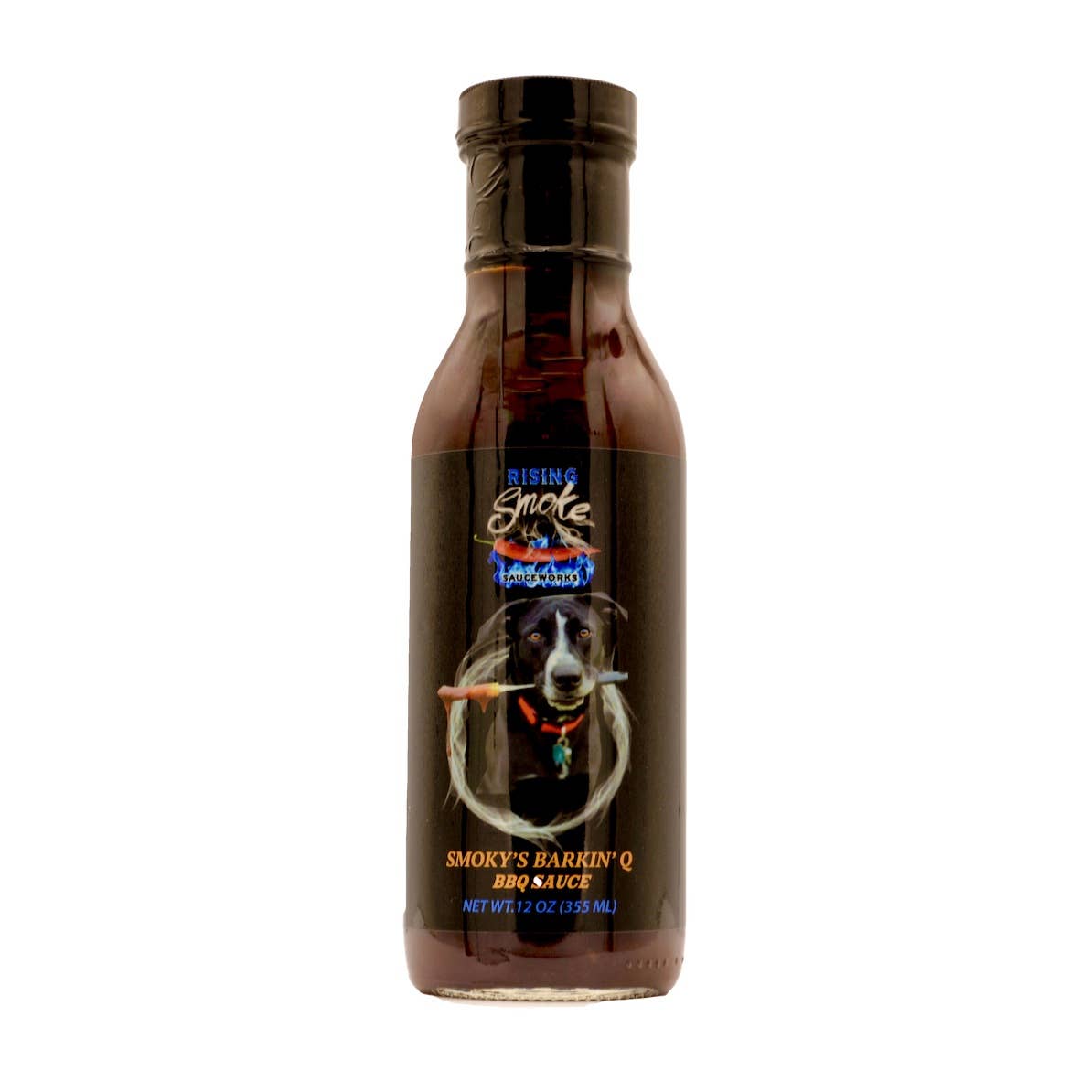Rising Smoke Sauceworks - 12 oz Smoky's Barkin' Q Smoky Mesquite BBQ Sauce (half case)