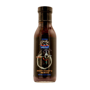 Rising Smoke Sauceworks - 12 oz Smoky's Barkin' Q Smoky Mesquite BBQ Sauce (half case)