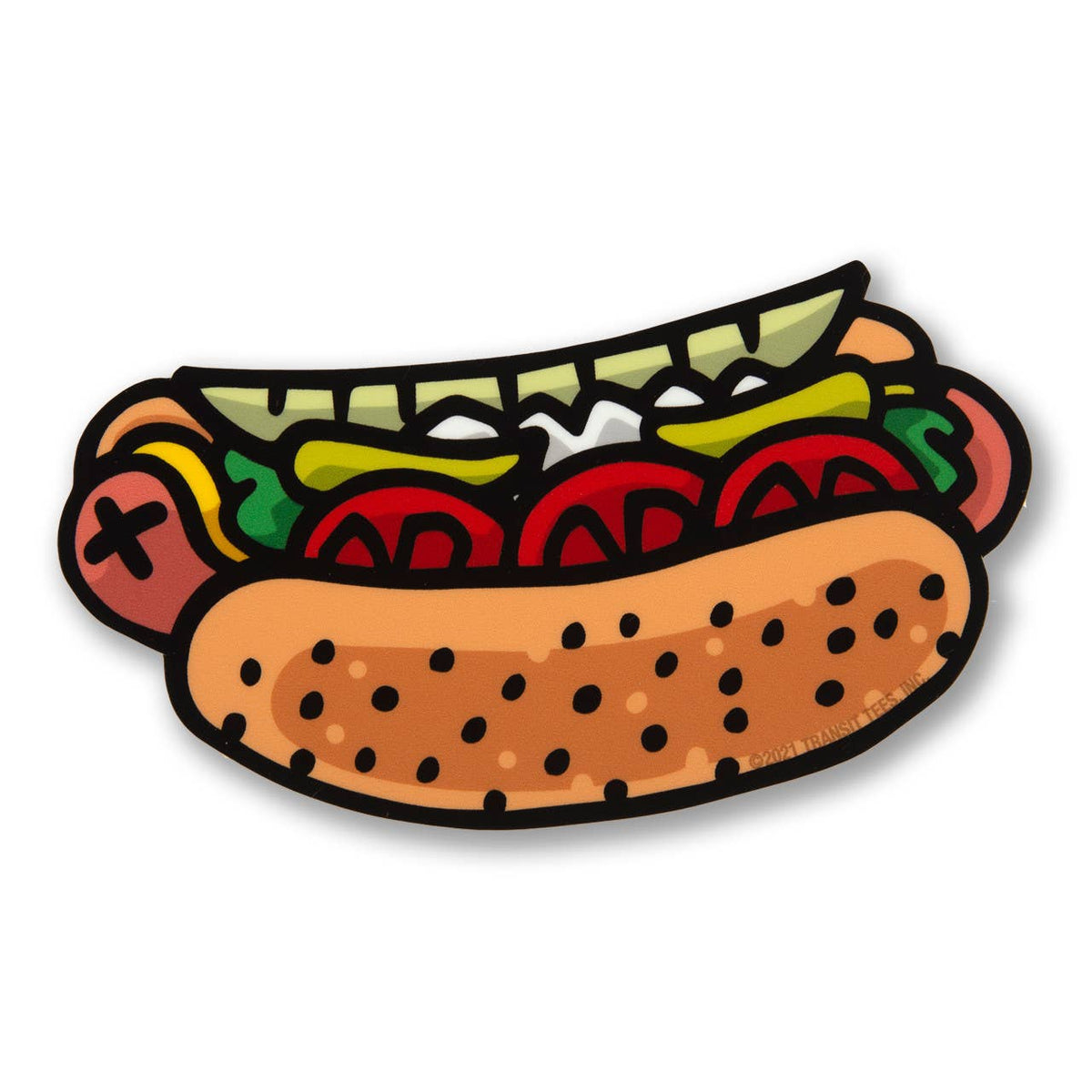 Transit Tees - Chicago Style Hot Dog Sticker