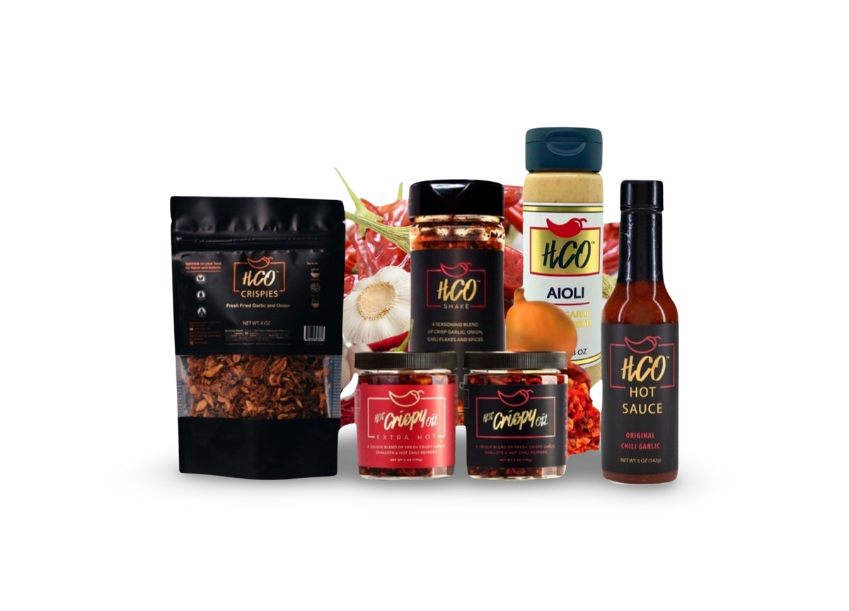 Hot Crispy Oil - HCO Collection-  Aioli, Chili Crisp, Hot Sauce, Spices