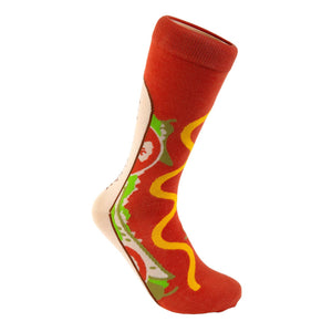 Chicago Style Hot Dog Socks: S