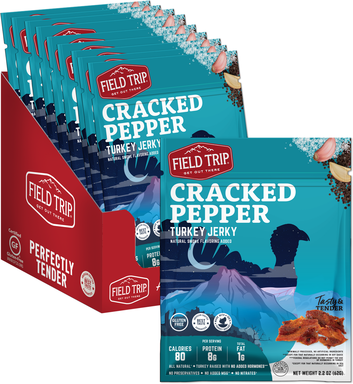 FIELD TRIP - Cracked Pepper Turkey Jerky (2.2oz)