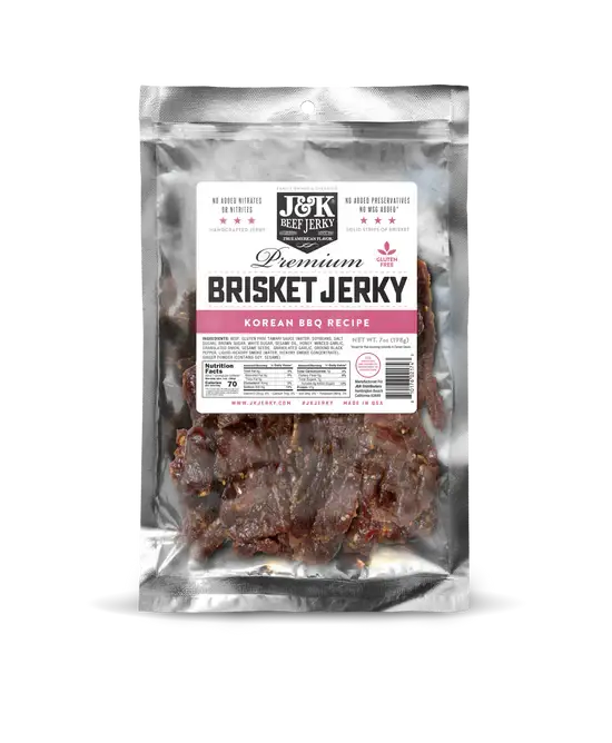 J&K Distributors - J&K Brisket Jerky - Korean BBQ 7oz.