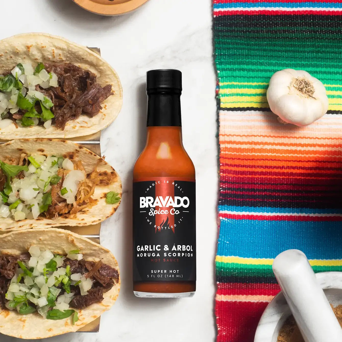 Garlic & Árbol Moruga Scorpion Hot Sauce