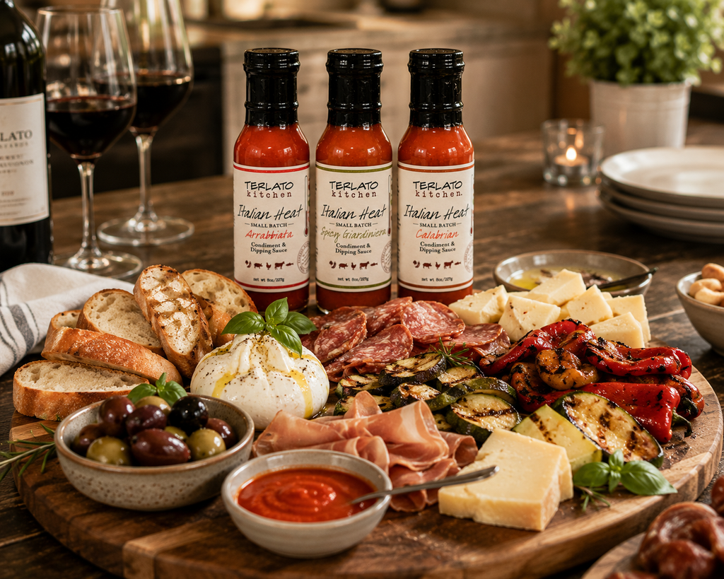 Terlato Kitchen Spicy Giardiniera Pizza Sauce Condiment and Dipping Sauce