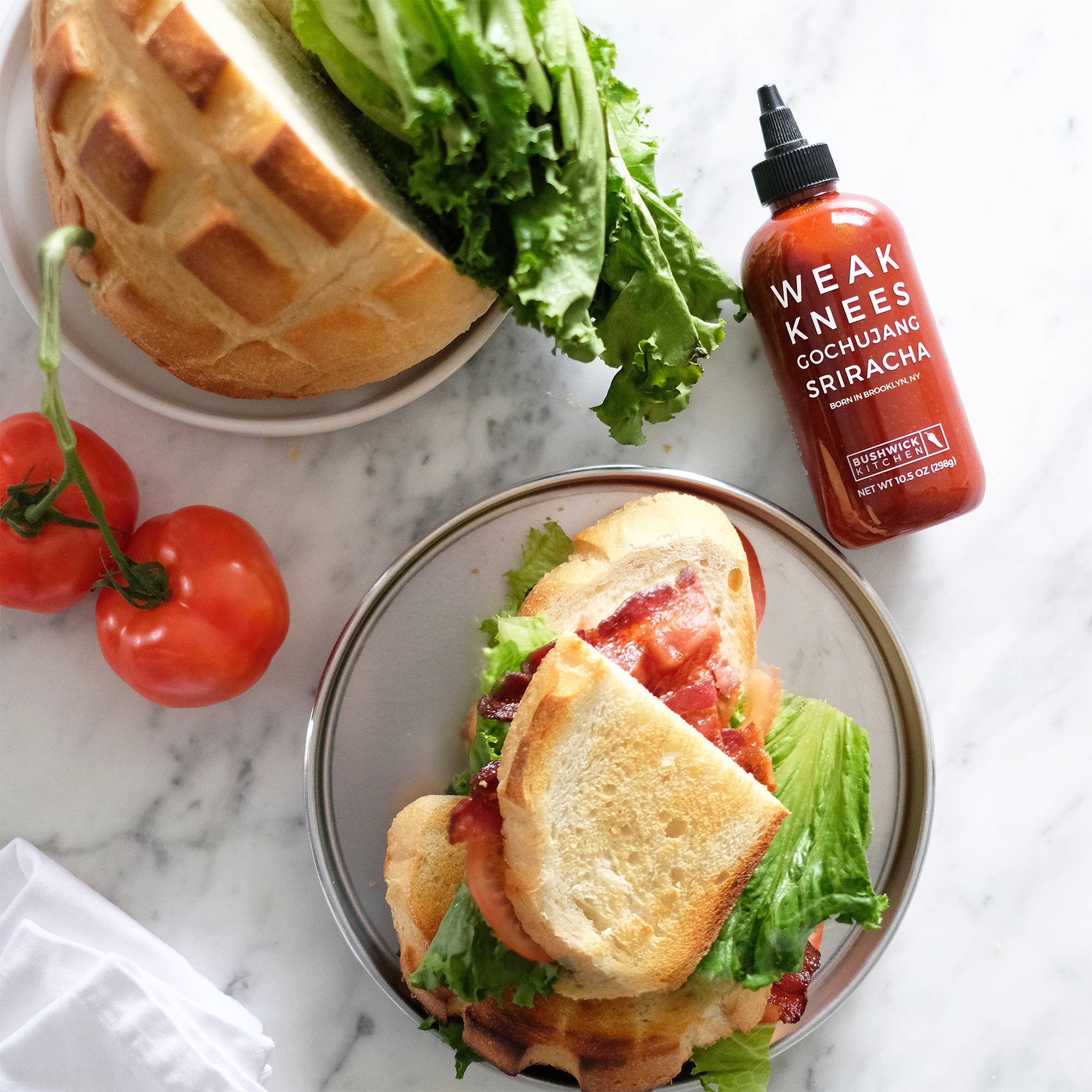 Gochujang Sriracha, Bushwick Kitchen Weak Knees Vegan Sriracha