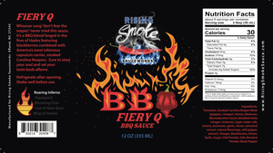 Rising Smoke Sauceworks - Fiery Q Blackberry Carolina Reaper BBQ Sauce (half case)