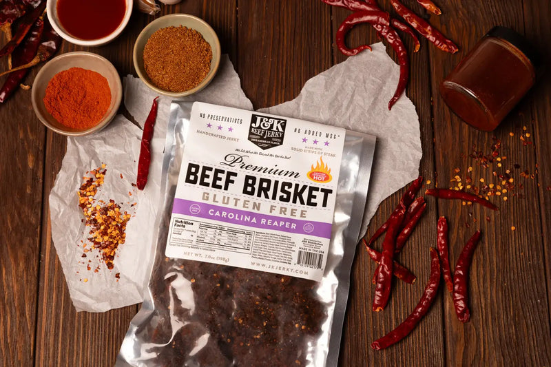 J&K Distributors - J&K Brisket Jerky - Carolina Reaper 2.12oz.