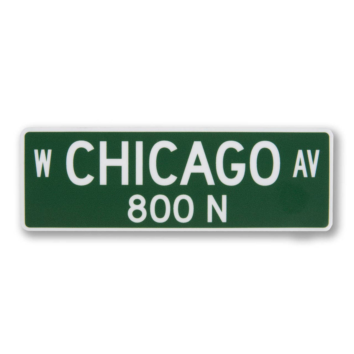Chicago Ave Street Sign Sticker