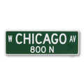 Chicago Ave Street Sign Sticker