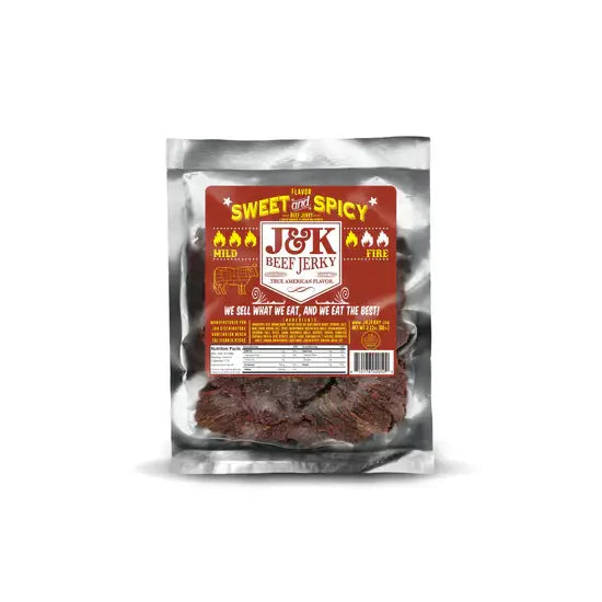 J&K Distributors - J&K Beef Jerky - Sweet & Spicy 2.12oz.