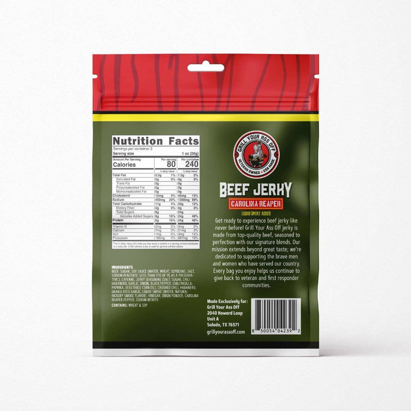 Carolina Reaper Jerky, Reaper Hot Meat Snack
