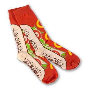 Chicago Style Hot Dog Socks: L