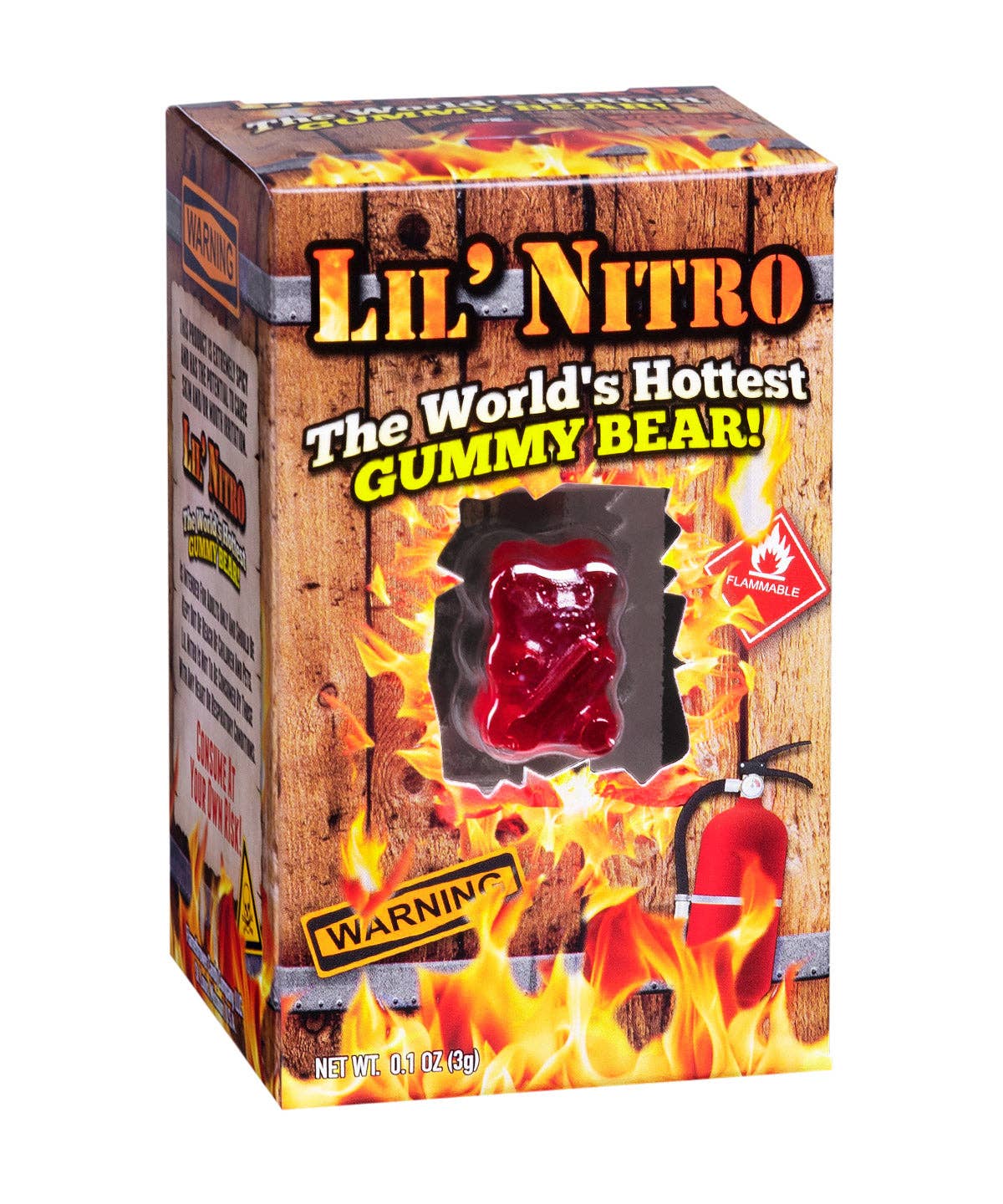 Hottest Gummy Bear Challenge | Lil' Nitro Gummy Bear from Flamethrower Candy