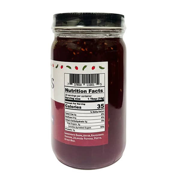 Ohio-South Farm Products LLC - O'Hara's Raspberry Jalapeno Jam - 6 Pack