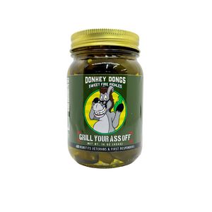 Donkey Dongs Sweet Fire Pickles - Spicy Pickle Chips