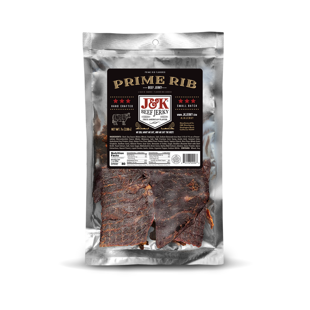J&K Distributors - J&K Beef Jerky - Prime Rib 7oz.