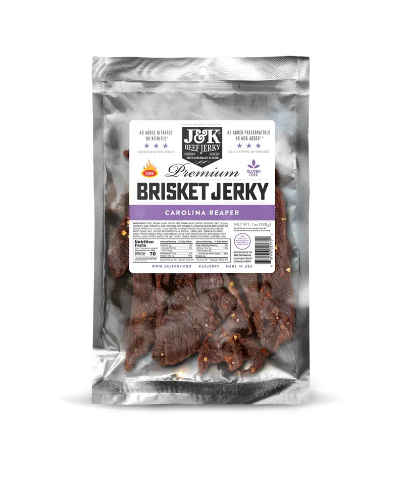 J&K Brisket Jerky - Carolina Reaper