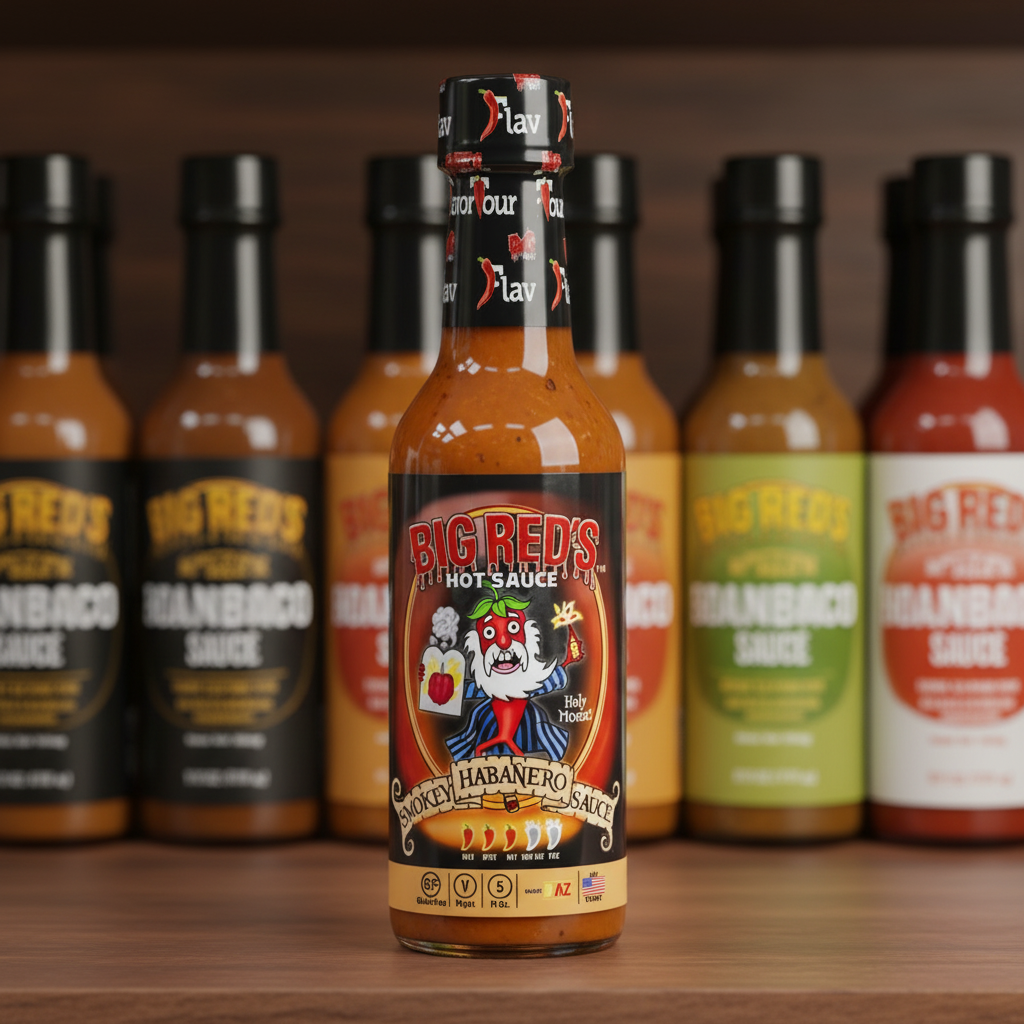 Big Red's Smokey Habanero Hot Sauce