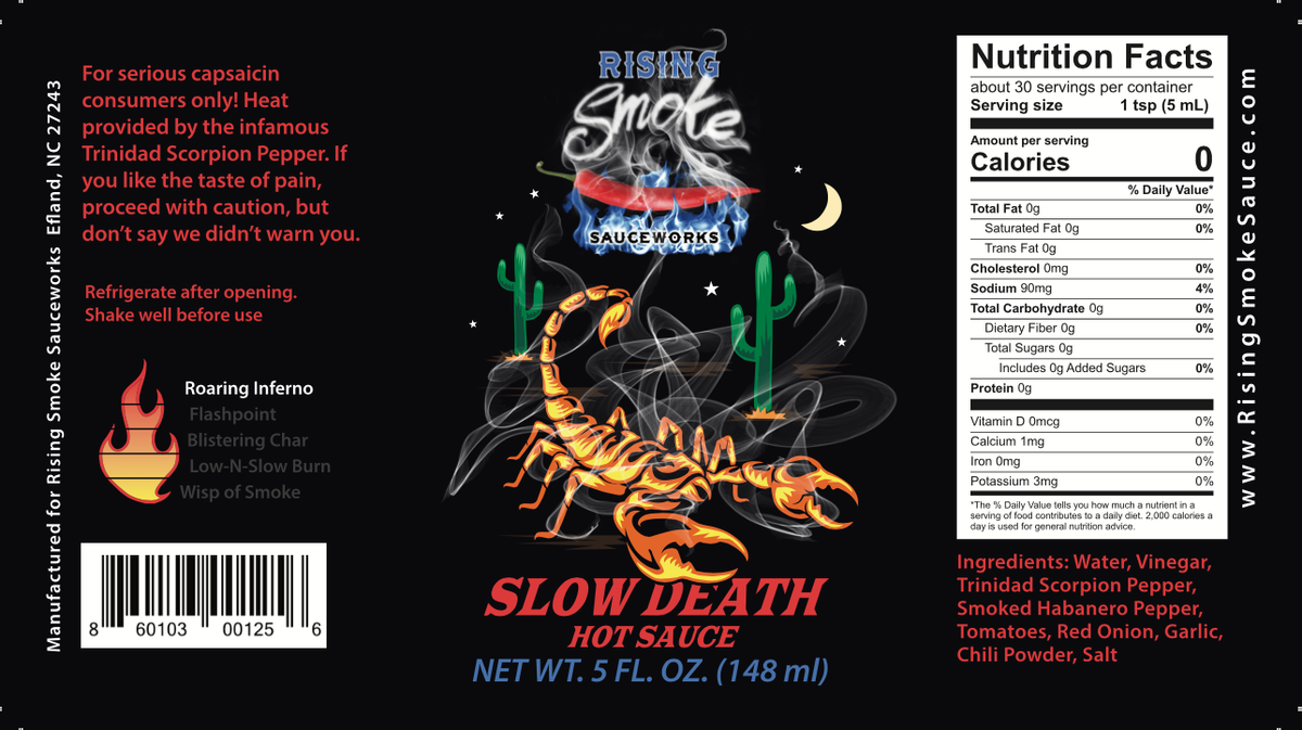 Rising Smoke Sauceworks - Mixed Case of Hot/XXX-Hot Sauces