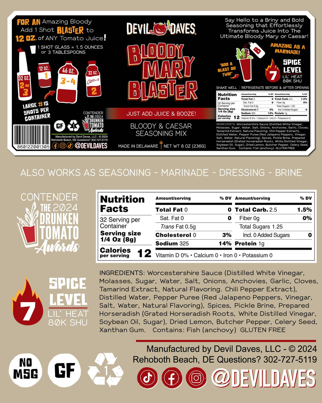 Devil Dave's Bloody Mary Blaster