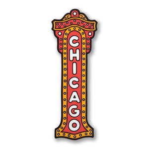 Chicago Theatre Sign Sticker