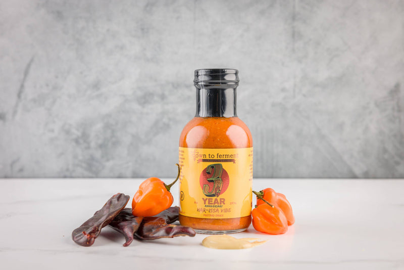 Hot Harissa Mustard - Scotch Bonnet dijon garlic mustard