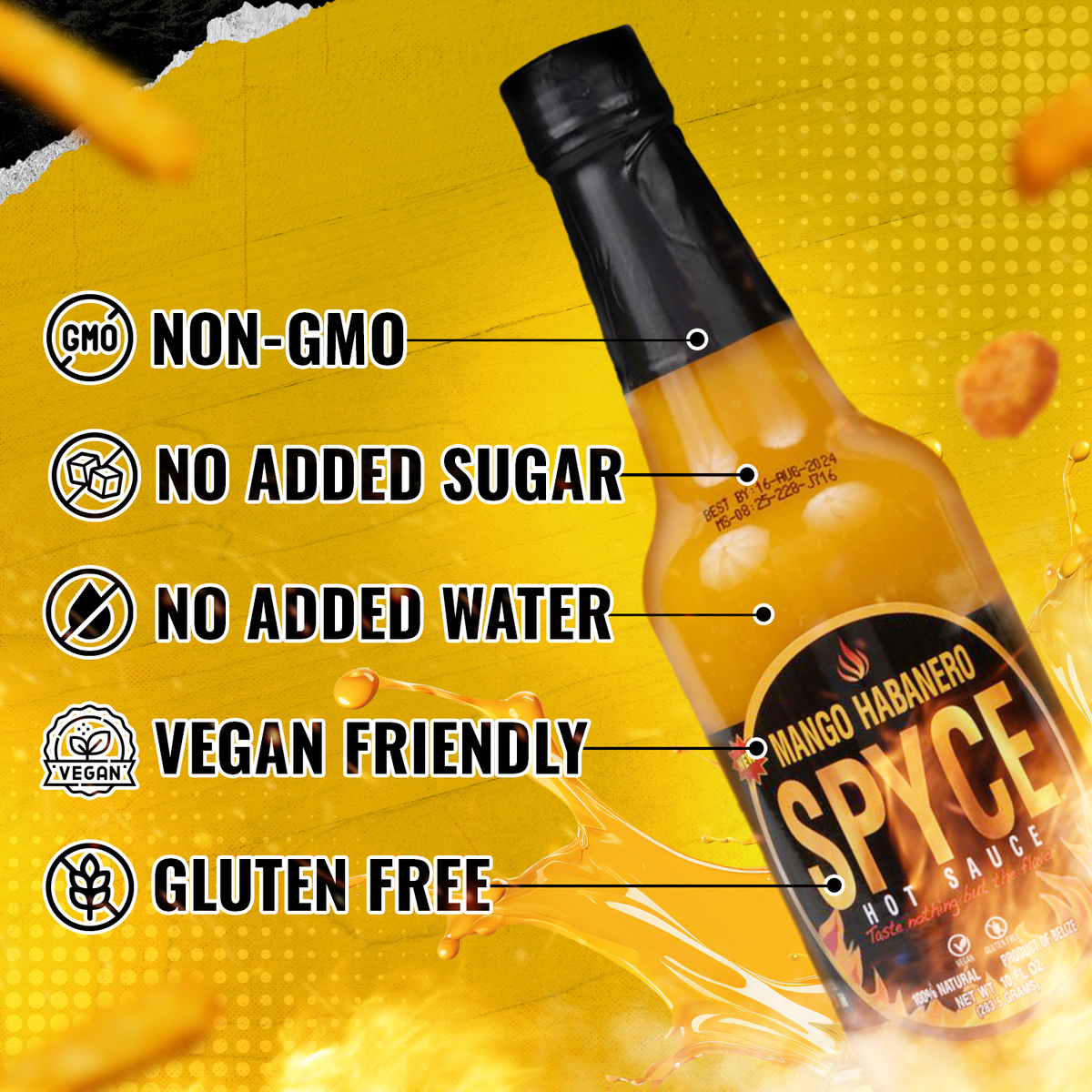 Spyce Sauce - Mango Habanero: 5 oz