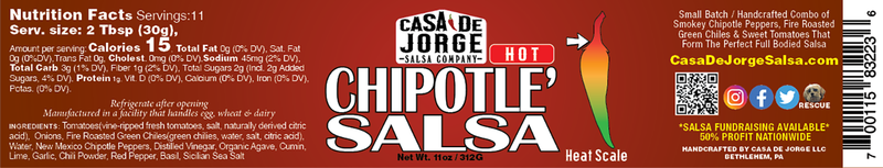 Casa de Jorge Chipotle Hot Salsa