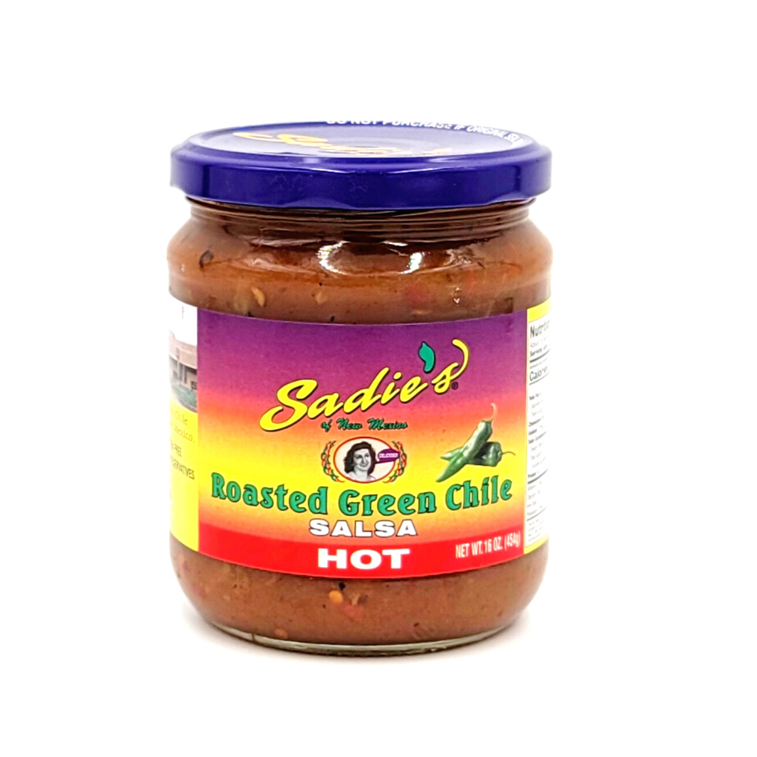 Roasted Green Chile Salsa, Sadie's New Mexico Green Chile Salsa