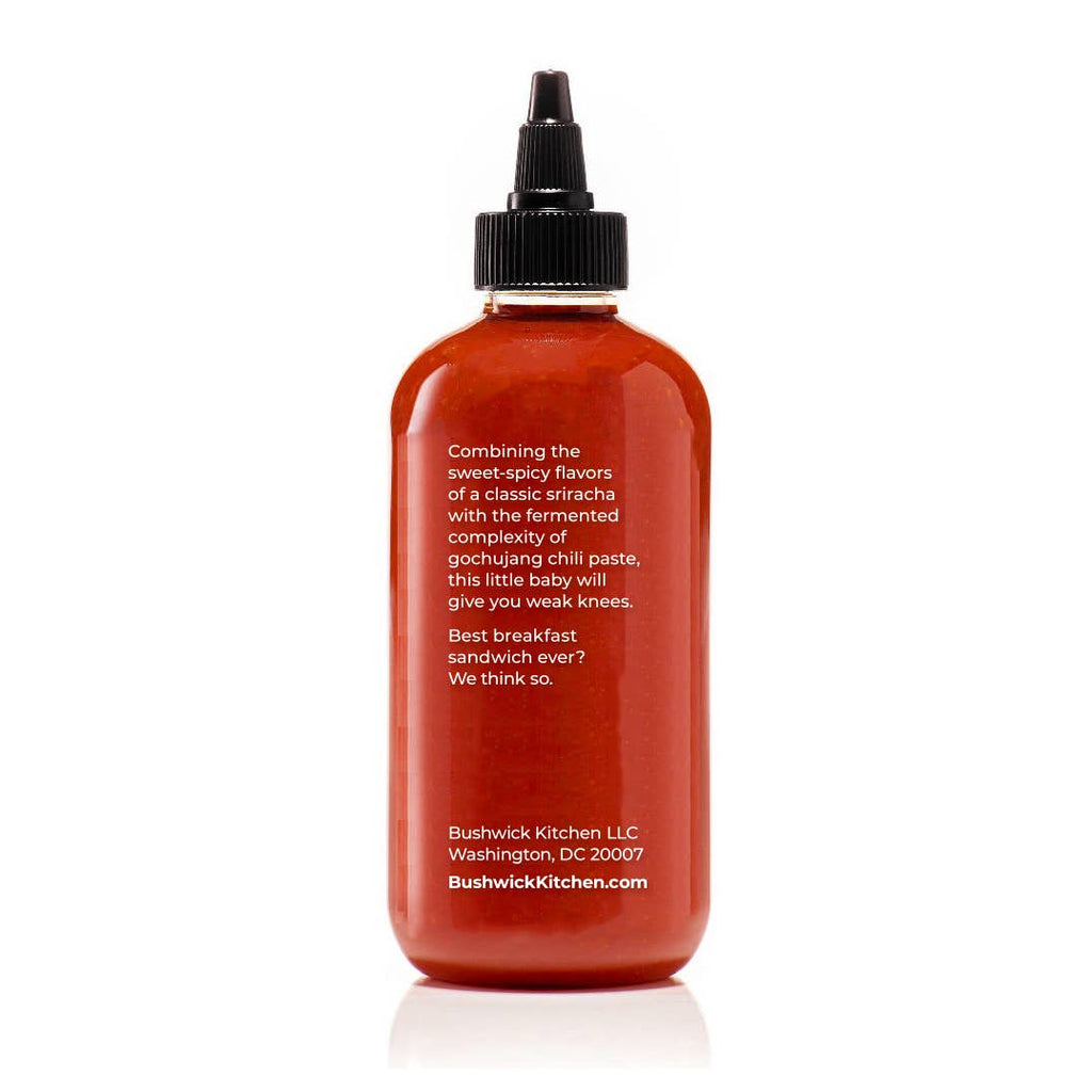 Gochujang Sriracha, Bushwick Kitchen Weak Knees Vegan Sriracha