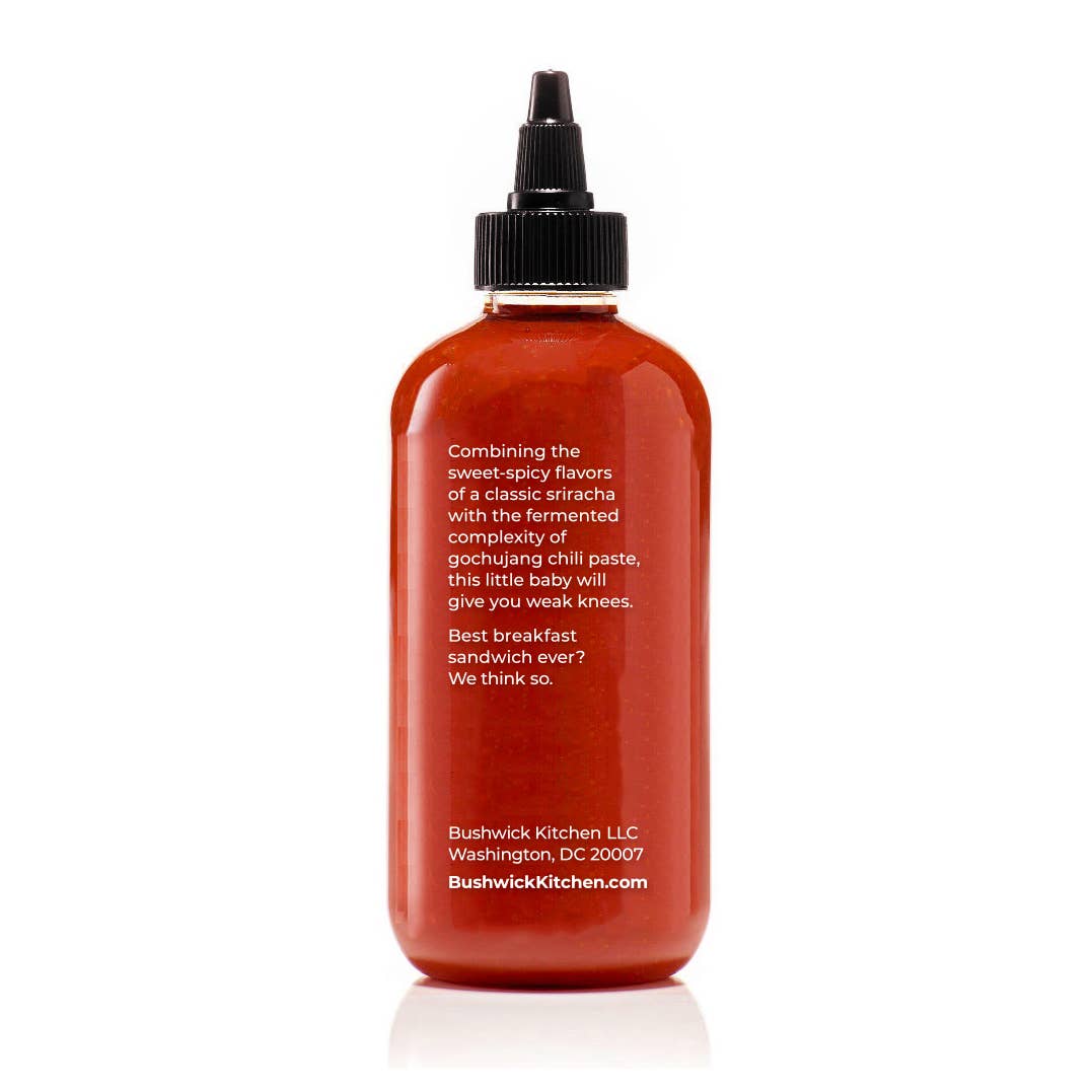 Gochujang Sriracha, Bushwick Kitchen Weak Knees Vegan Sriracha