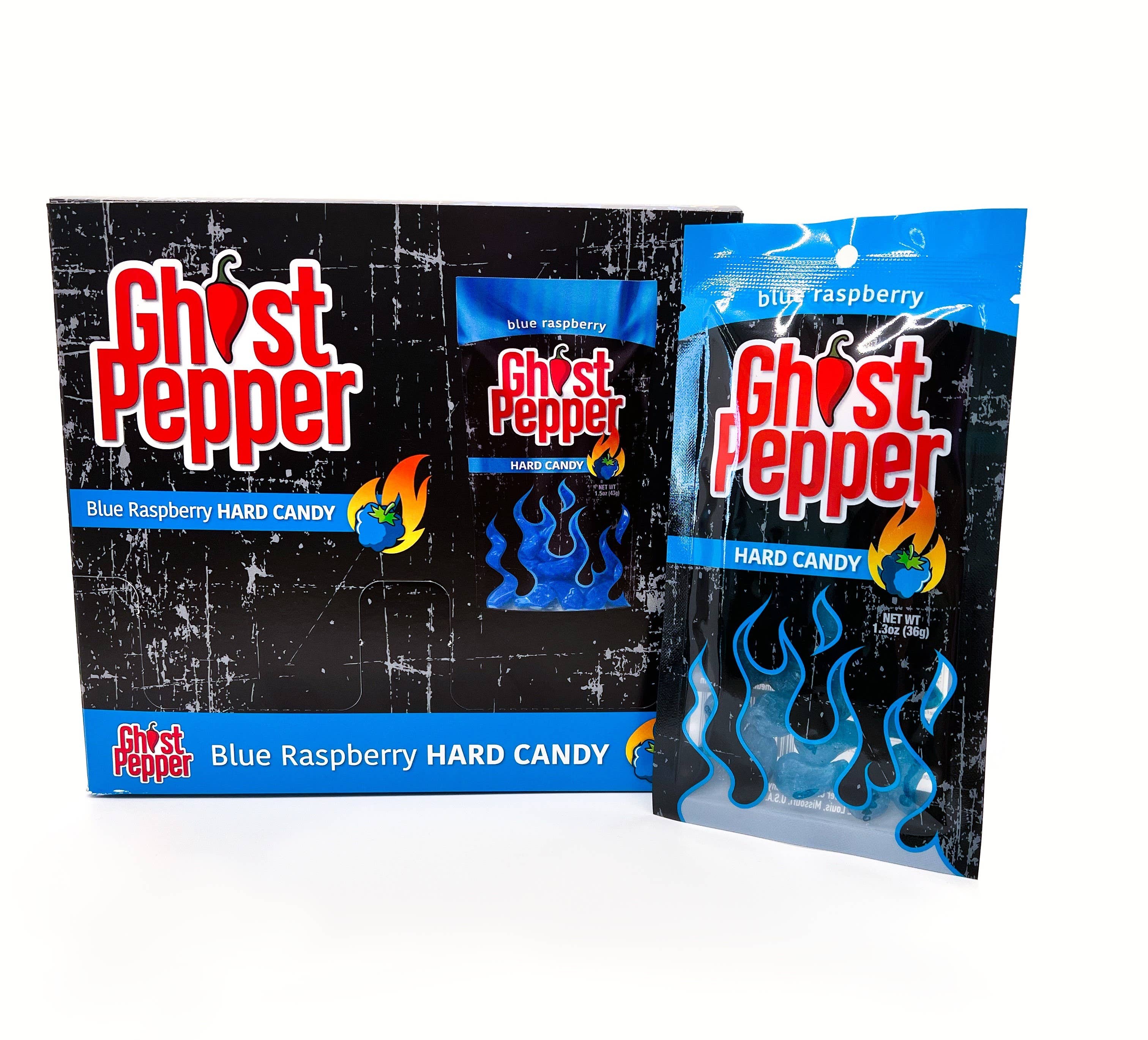 Ghost Pepper Hard Candy Blue Raspberry
