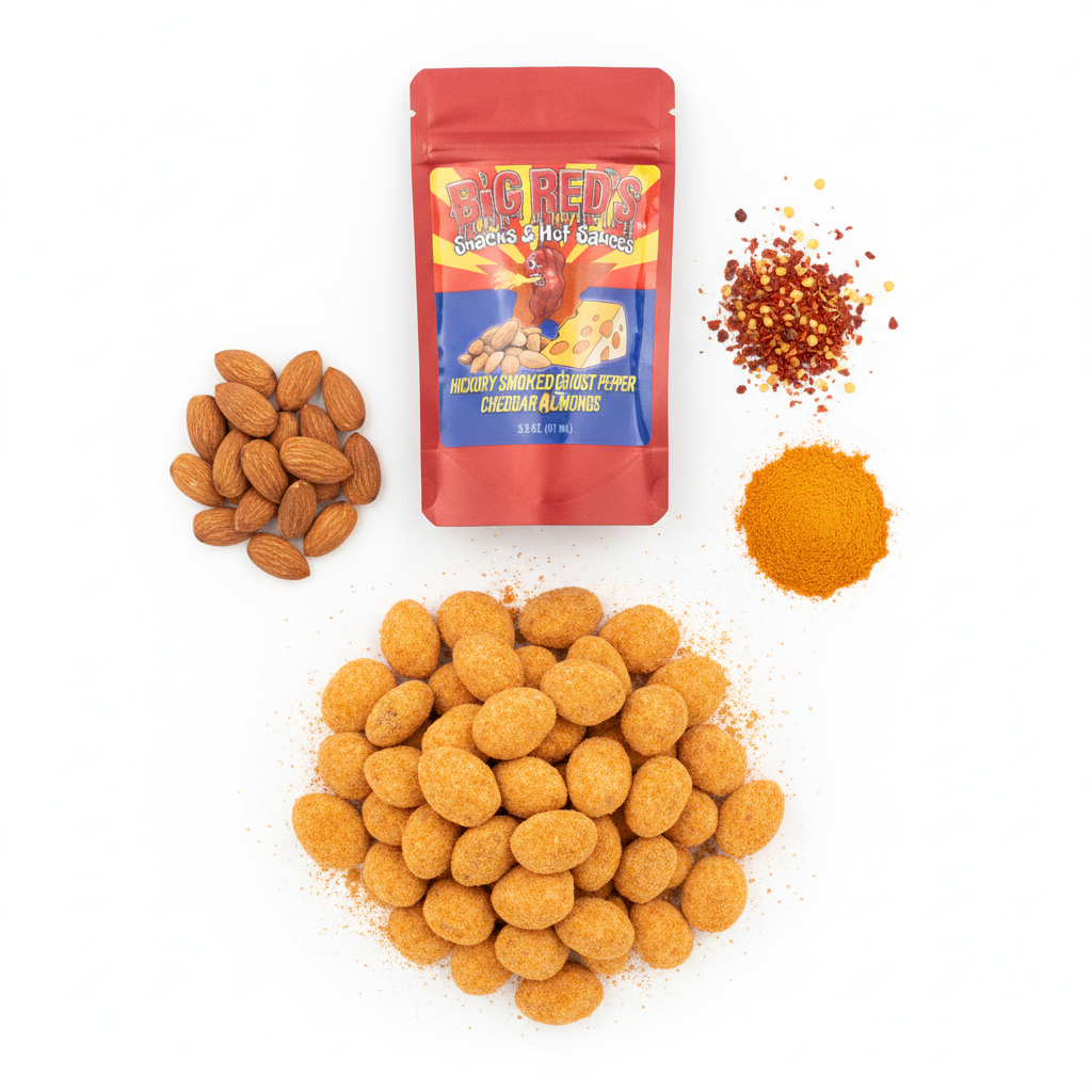 Hickory Smoked Ghost Pepper Cheddar Almonds