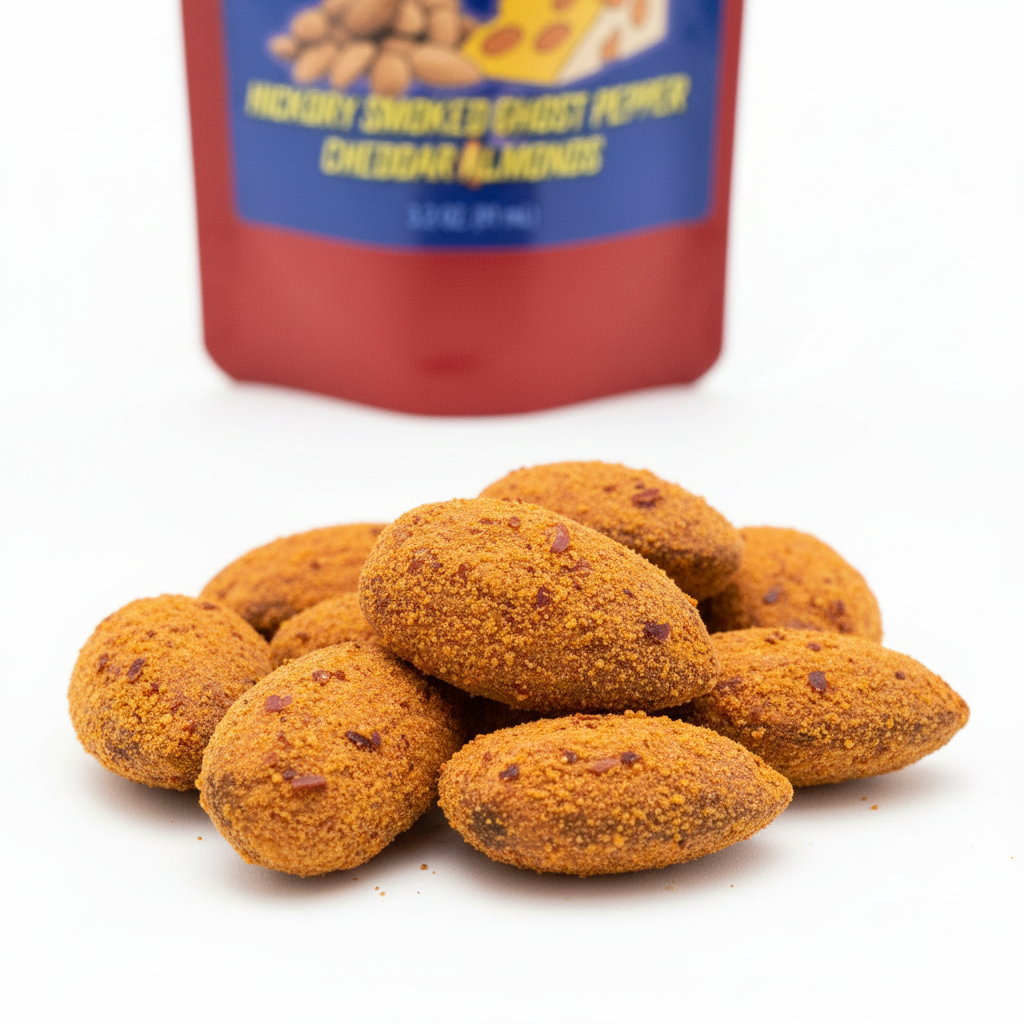 Hickory Smoked Ghost Pepper Cheddar Almonds