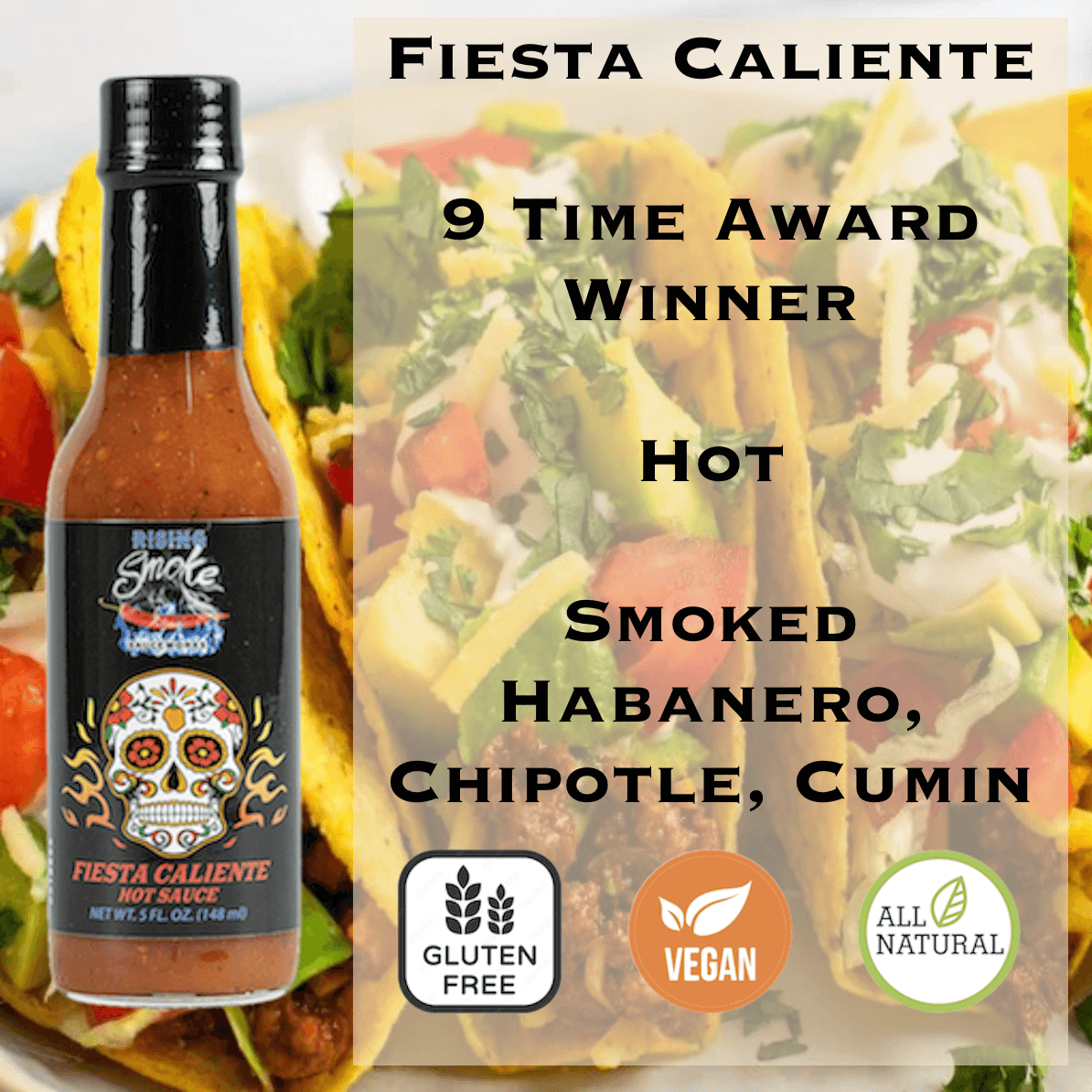 Rising Smoke Sauceworks - Mixed Case of Hot/XXX-Hot Sauces
