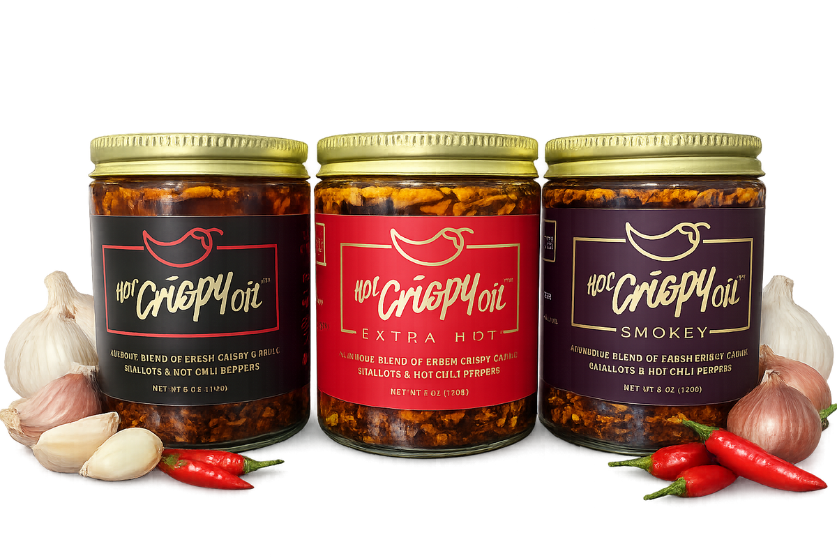 Hot Crispy Oil - The HCO Trinity Case- Holiday Gift- Foodie Stocking Stuffer