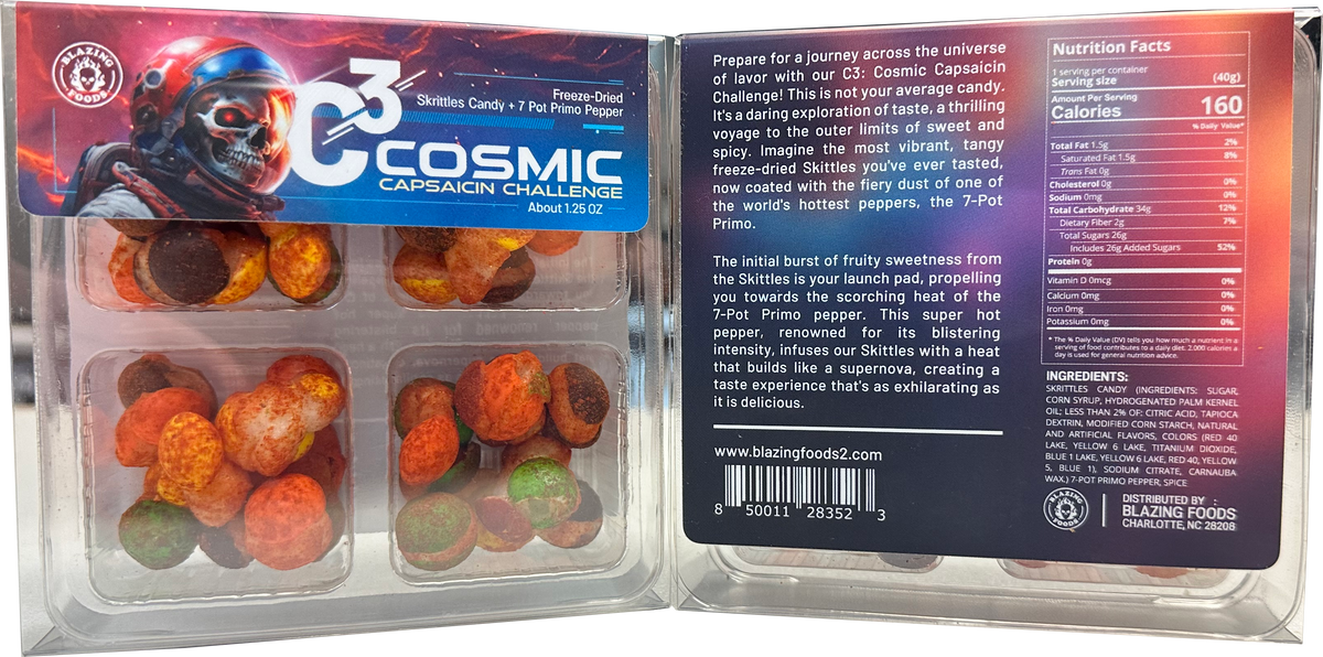 C3 Cosmic Capsaicin Challenge - 7 Pot Freeze Dried Skrittles