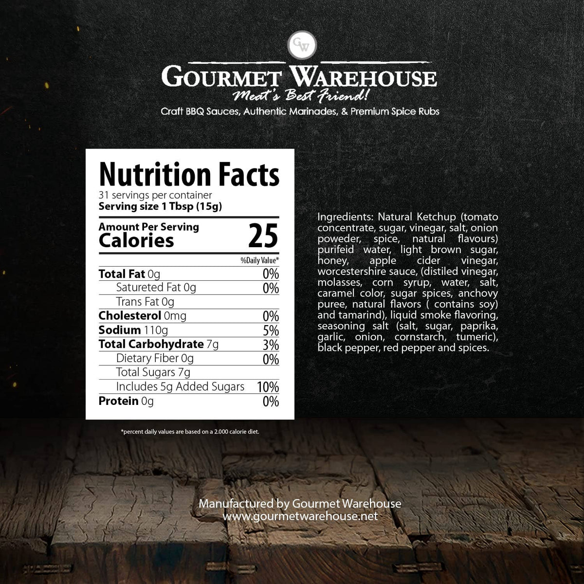 Gourmet Warehouse Brands - Gourmet Warehouse Sweet Heat BBQ Sauce