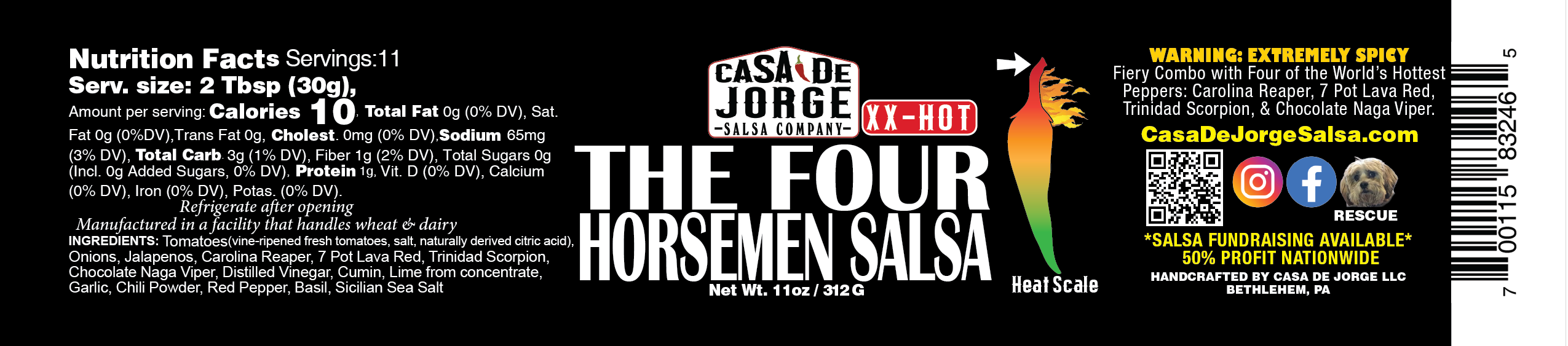Casa de Jorge The Four Horsemen Salsa - XX-Hot