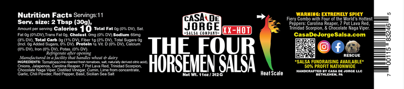 Casa de Jorge The Four Horsemen Salsa - XX-Hot