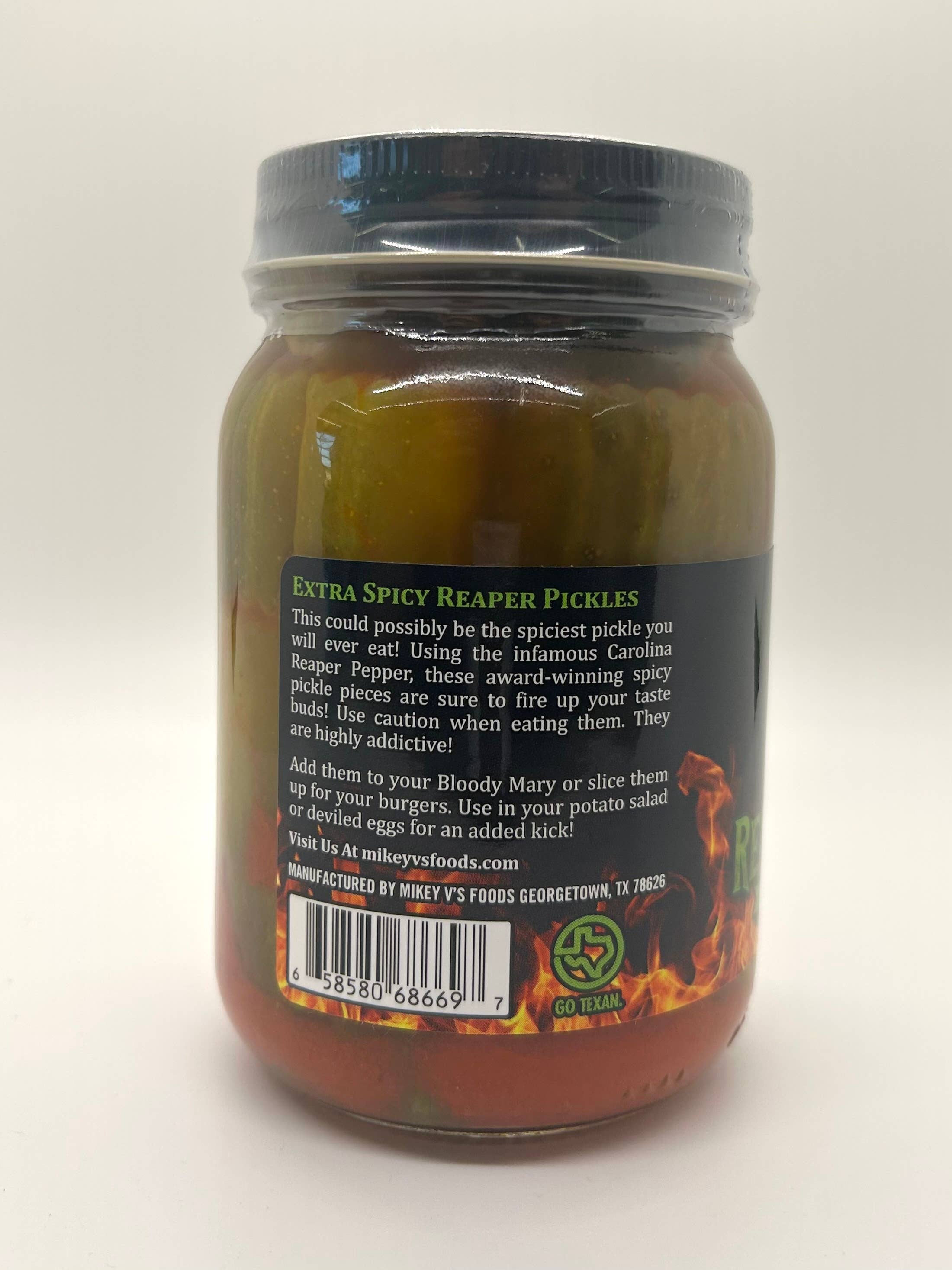 XXX Spicy Reaper Pickles, Super Hot Pickle Slices